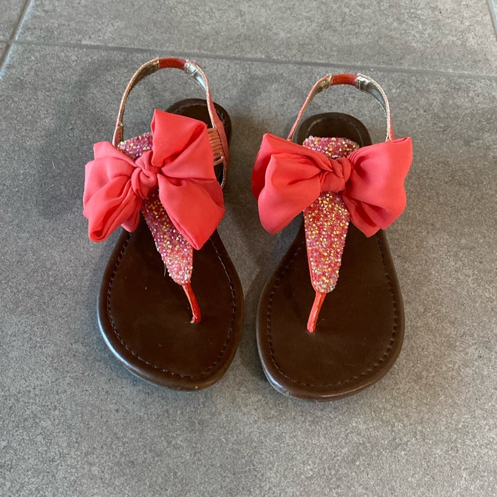 Hot pink material girl sandals